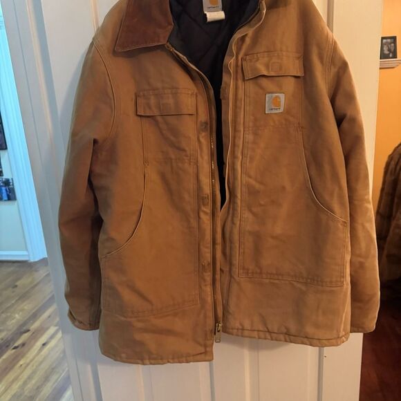 Men’s 2Xl Carhartt Duck canvas Jacket with quilt lining.‎ Zipper front - Picture 10 of 14